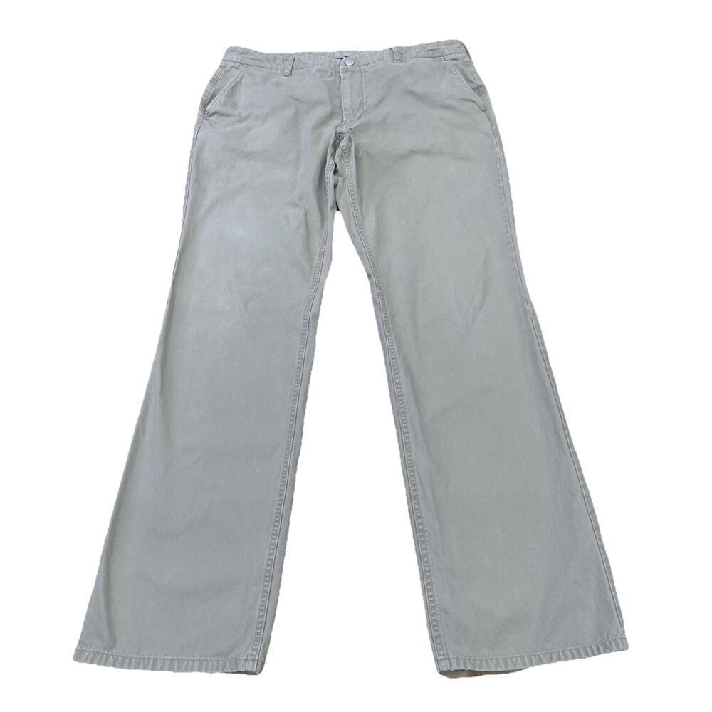 Bonobos Washed Chinos Straight Fit Mens Size 36x34 Beige Preppy Casual
